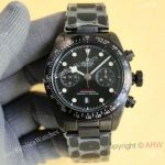 Swiss Grade Tudor Heritage Black Bay 7750 Chronograph Replica Watches All Black Case